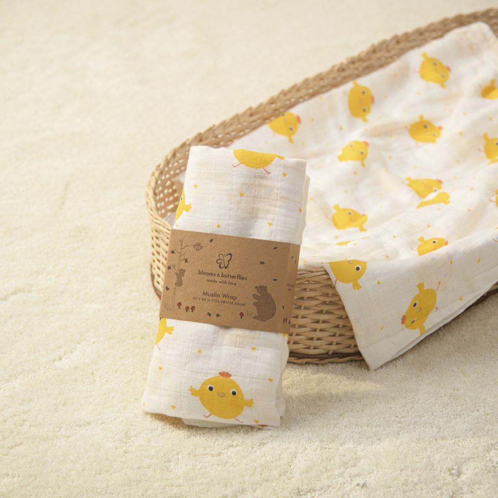 Muslin Wraps Blooms and Butterflies