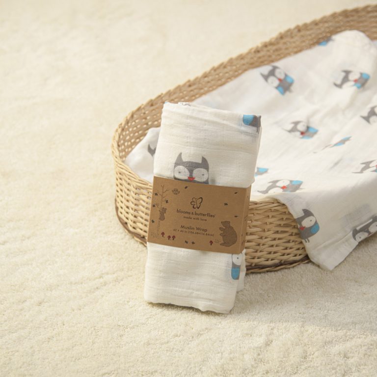 Muslin Wraps Blooms and Butterflies