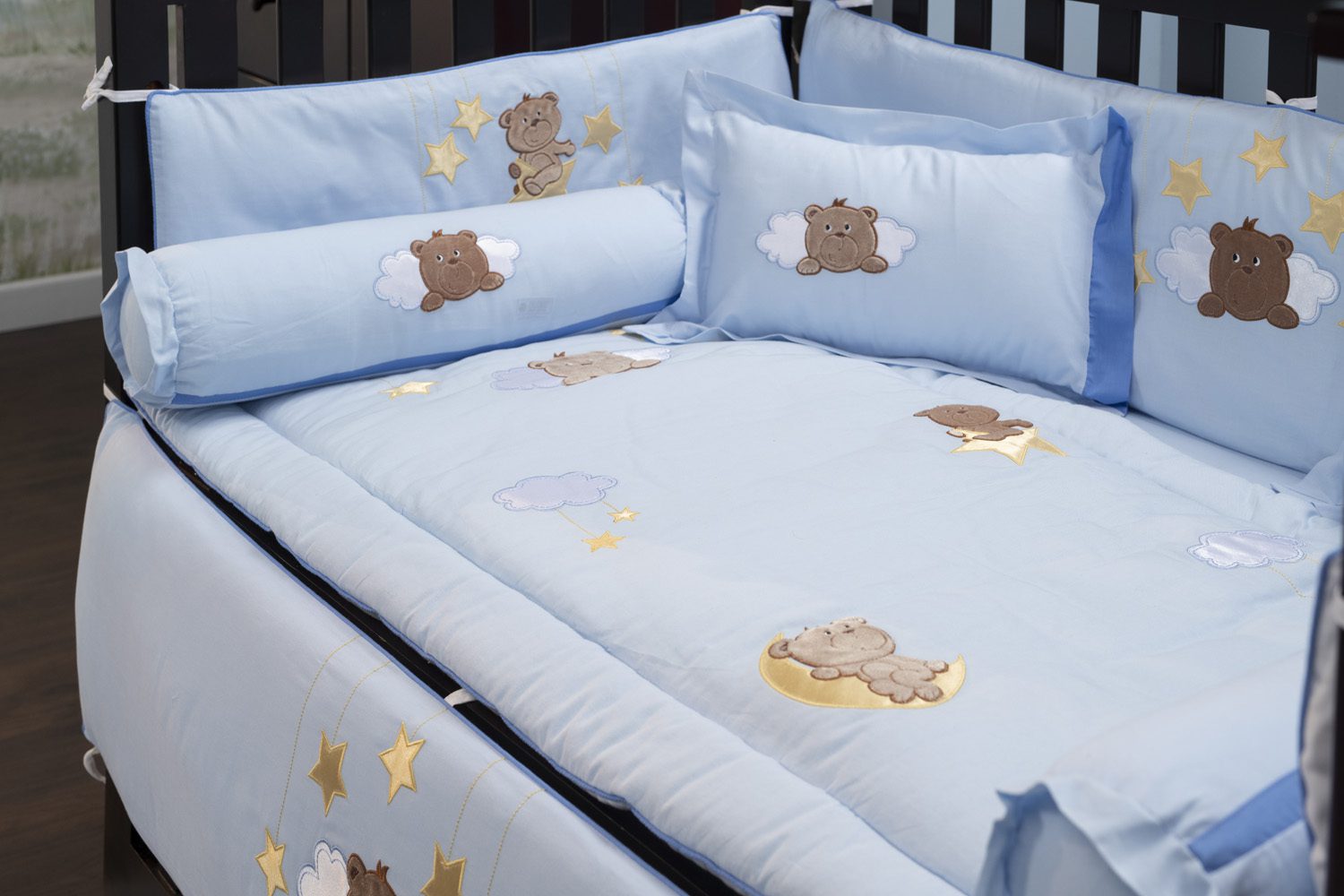 Malla Bear Bolster Pillowcase Blooms and Butterflies