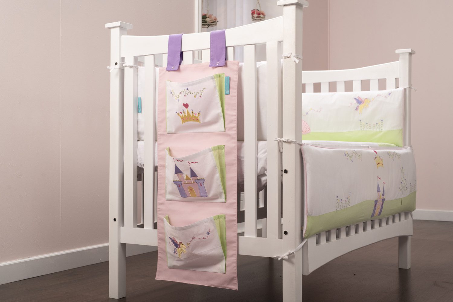 Happily Ever After Cot Tidy Blooms and Butterflies