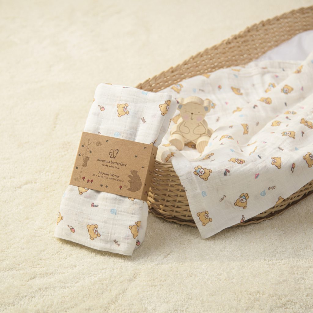 Muslin Wraps Blooms and Butterflies