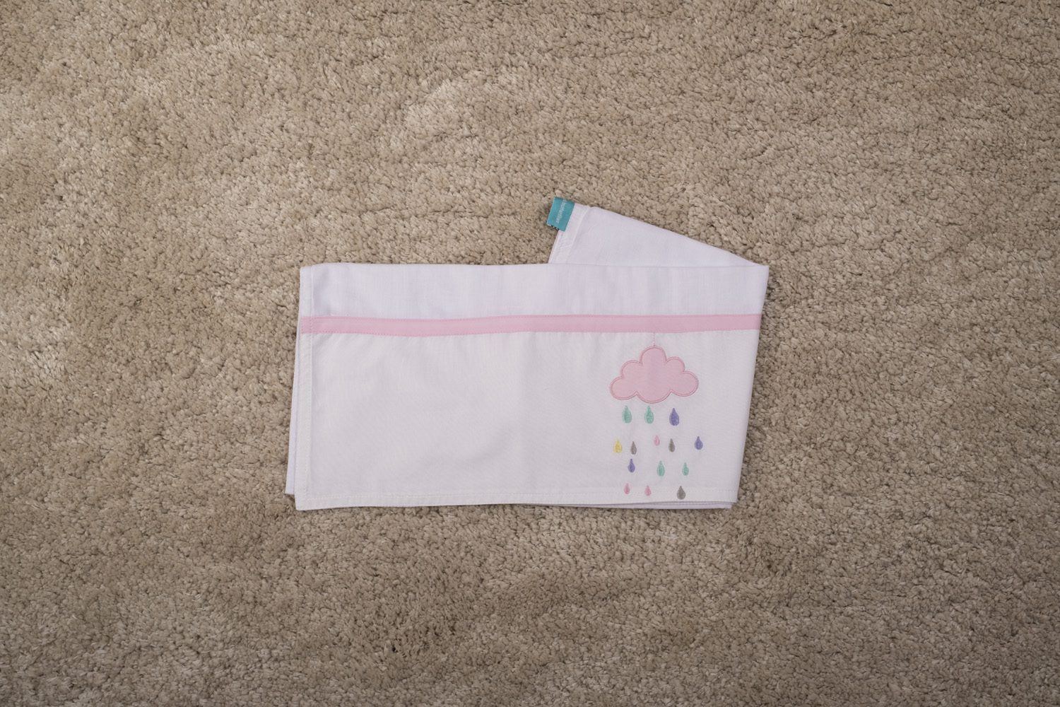 Rainy Pink Bath Sheet - Blooms and Butterflies