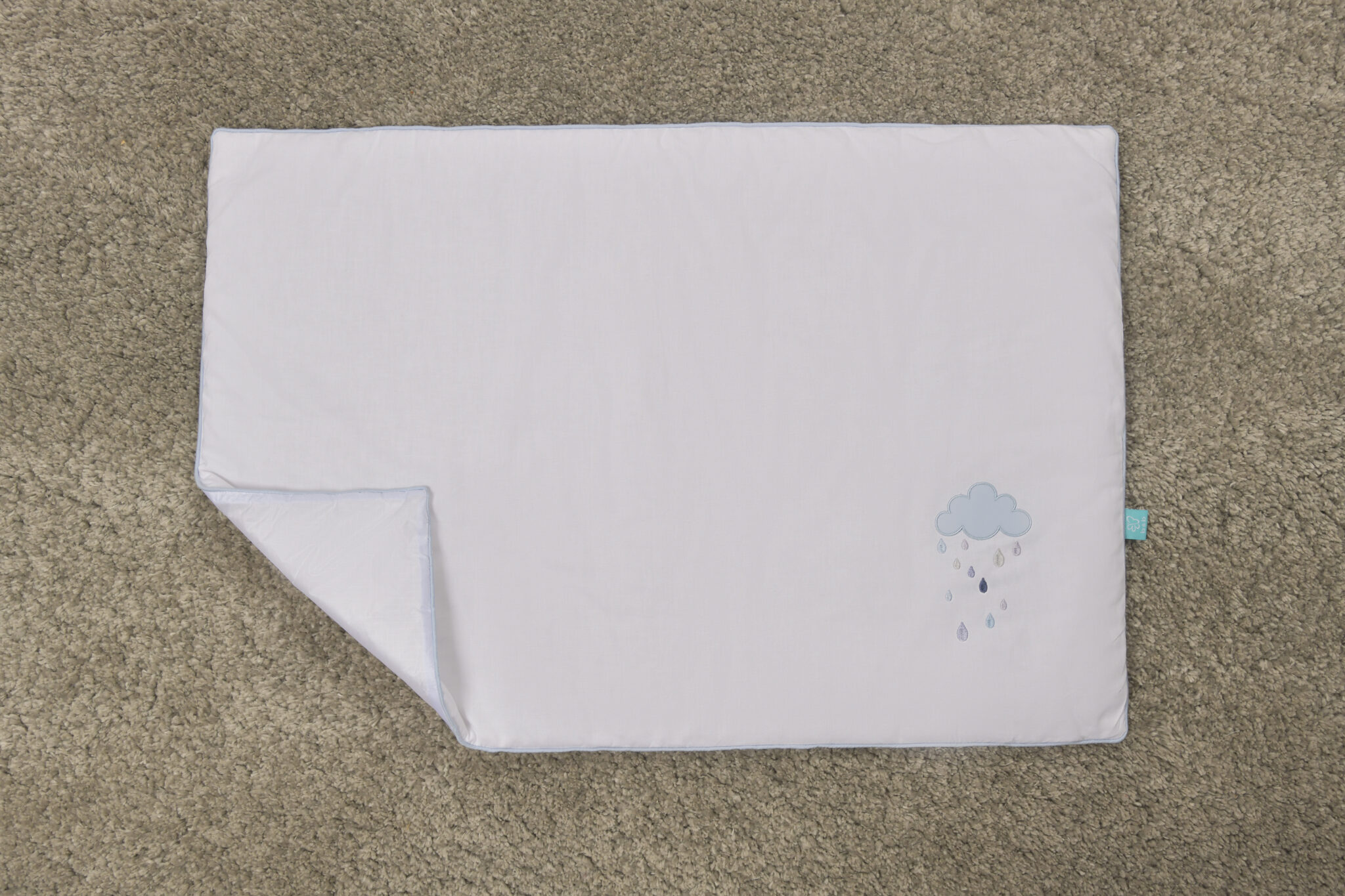 Rainy Blue Changing Mat - Blooms and Butterflies